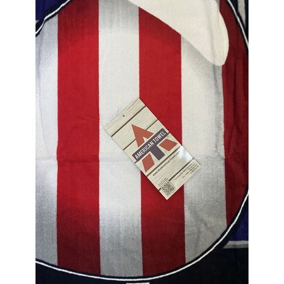Indiana Aviator Sunglasses Beach Towel, Red, White Blue Flag 4th July 59”x29” - Picture 10 of 10